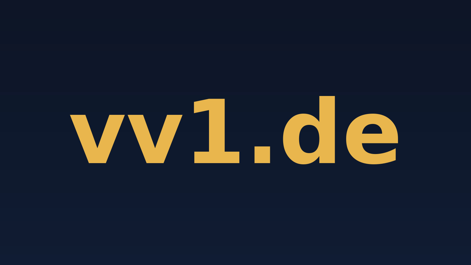 vv1.de – Domain zu verkaufen